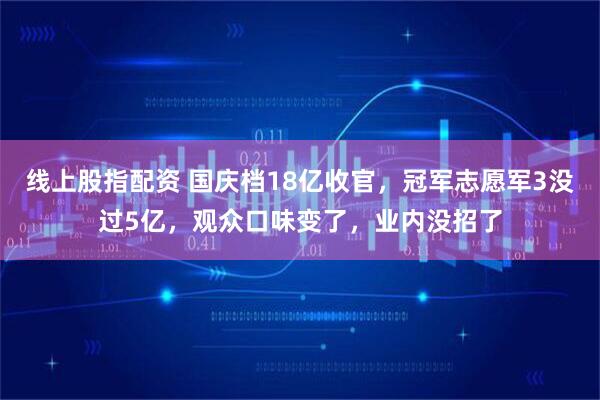 线上股指配资 国庆档18亿收官，冠军志愿军3没过5亿，观众口味变了，业内没招了